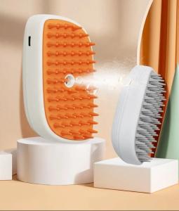 Quality Factory Wholesale 3 in 1 Steam Brush For Pet Massage Cleaning Water Spray Hot Sell Hair Removal Cat Steam Brush With Lig wholesale