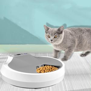 Quality 5 Compartments 270ml 1200mA Automatic Pet Food Dispenser wholesale