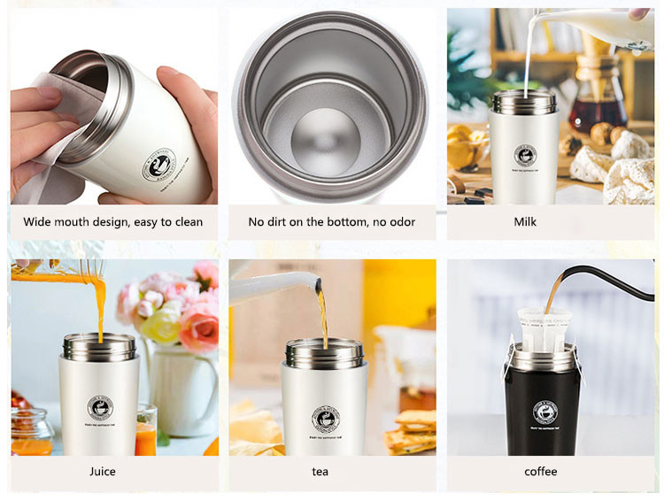 Pink BSCI 380ml Vacuum Insulated Stainless Steel Travel Mug