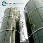 Glass Fused To Steel Leachate Storage Tanks 3mm Steel Plates Thickness