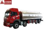 FAW Insulated Tanker Trailers 220 Horse Power Strong Power Fresh Keeping