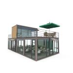 Galvanized Steel Square Tubes Main Structure Prefabricated Villa House Modern