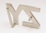 35MM Custom Letter Style Lightweight Stainless Steel Smooth Metal Belt Buckles