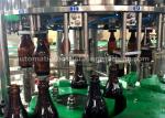 Small Split Glass Bottle Soda Filling Machine , Beer Cola 330ml Glass Bottle