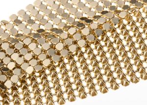 Quality Aluminum 4MM Gold Sequin Fabric Flexible Table Cloth Shrink - Proof wholesale