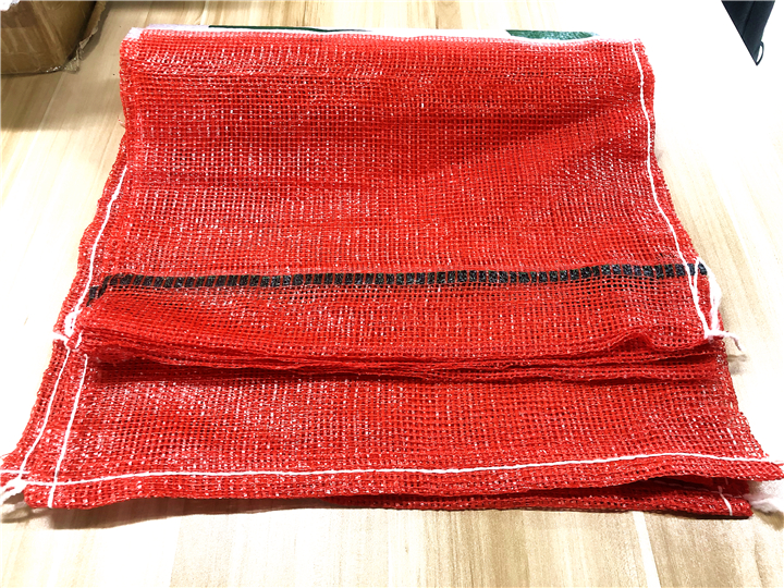 Durable Industrial Agriculture Red Pe Woven Bag 25 kg Onion Potato Mesh Bags with Logo
