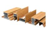 Customized Wood Finish Aluminium Profiles For Aluminium Glass Windows And Doors