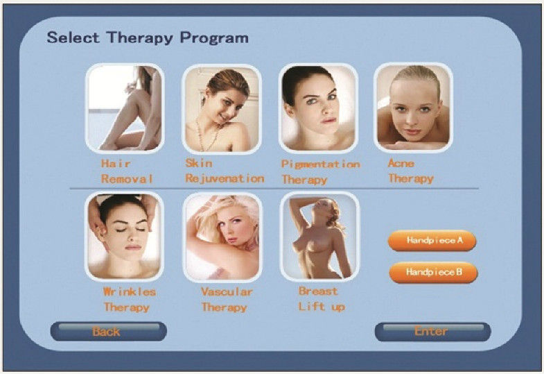 Multifunctional SHR RF Q Switched ND YAG Laser Hair Removal Machine