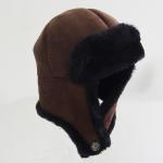 High quality Russian warm sheepskin shearling fur winter hat