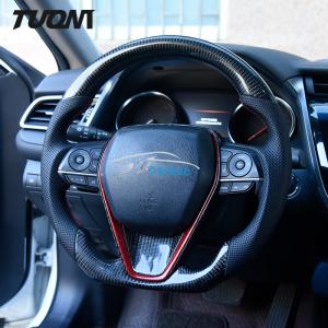 Quality OEM Toyota Carbon Fiber Steering Wheel Leather Camry Corolla RAV4 wholesale