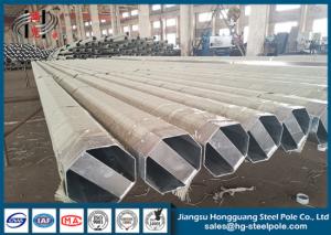 Quality Octagonal Power Transmission Poles Bangladesh 9m 350 Dan Design Load wholesale