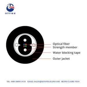 Quality Waterproof GJYXH03 Duct MDPE OM4 FTTH Drop Cable wholesale