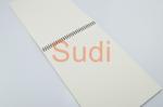 Ivory Coil Leather Cover A3 Spiral Binding Books