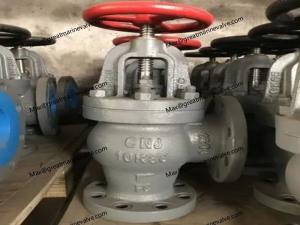 Quality Marine Cast Iron Screw Down Check Angle Valve JIS F7376 10K wholesale