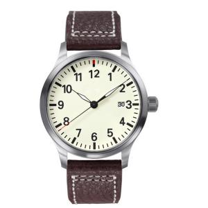 Quality Stainless Steel Ladies Fashion Watches With Genuine Leather Band , 5ATM Water Resistant wholesale