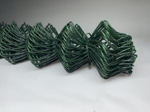 Quality Green Chain Link Fencing Fabric PVC Coated 9 Gauge 4ft X 50ft Galvanized wholesale