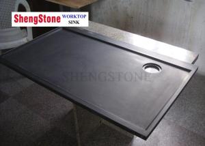 Quality Laboratory Black Epoxy Resin Worktop 750mm Wide High Compression Resistance wholesale