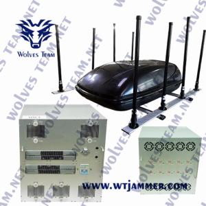 Quality VIP Protection Outdoor Military Vehicle Mobile Cell Phone Signal Jammer Blocker VHF 135MHz UHF 300/400MHz Signal Jammer wholesale