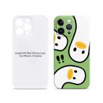 White 3D Sublimation Film Phone Cases for IPhone 14 15 16 Pro Plus DIY Phone