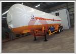 Pressure Vessel LPG Tank Trailer Mechanical Suspension Automatically Safety