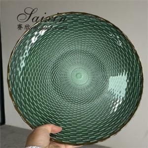 Quality Luxury Green Wedding Charger Plate Wedding Table Decoration Green wholesale