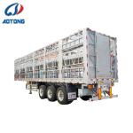 3 Axles Fencing Livestock Horse Carriage Semi Trailer in Liangshan With High