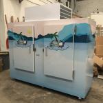 Outdoor Ice Merchandiser, Commercial Double Door Ice Storage Freezer Large