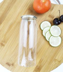 Quality Flower Bottom 0.5L Plastic Container Jars With Cans Lids wholesale