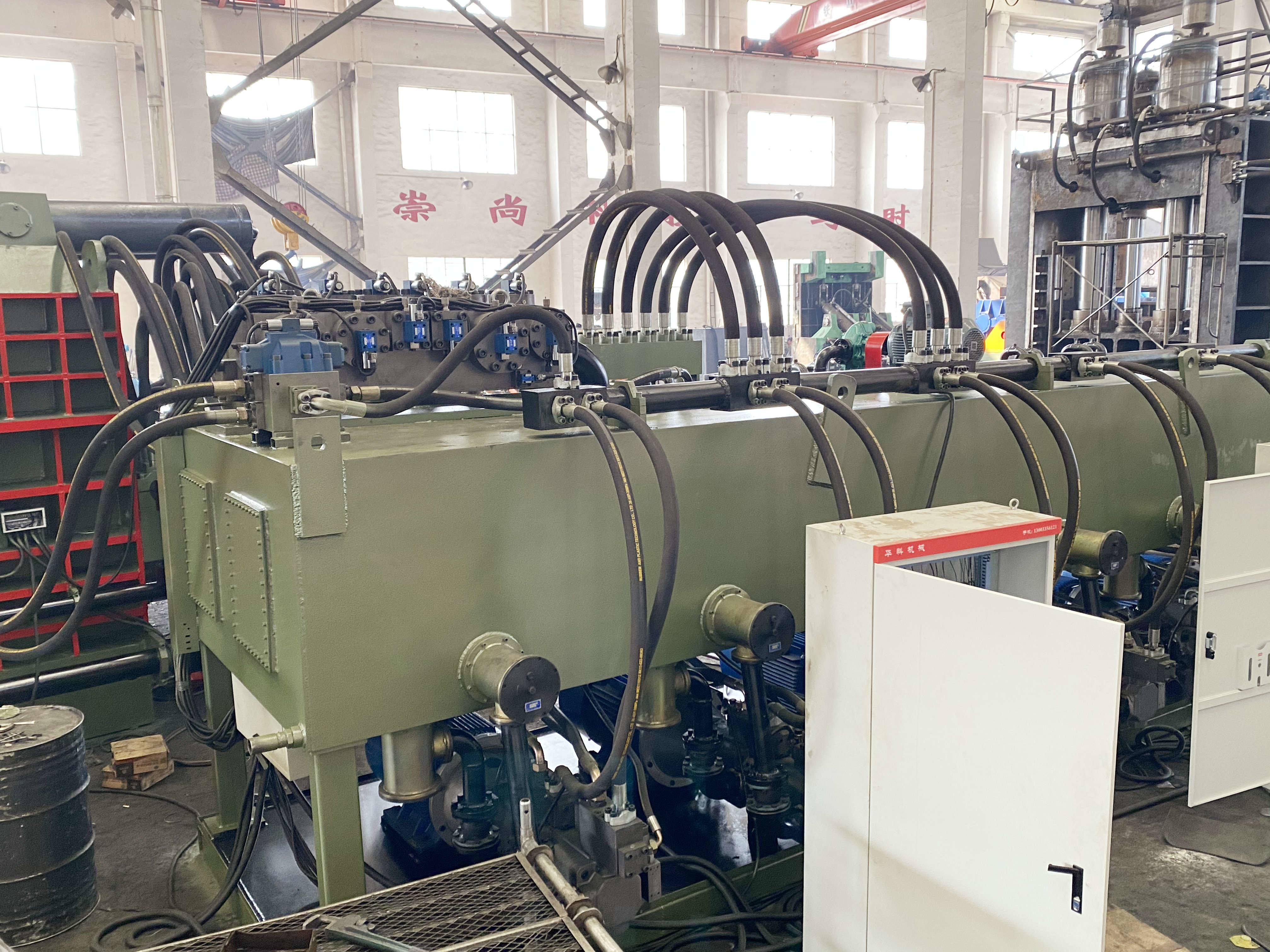 1000 Ton Hydraulic Baler Machine , Heavy Duty Scrap Steel Baler