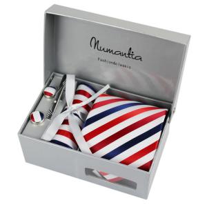 Quality 100% hand-woven polyester necktie sets wholesale