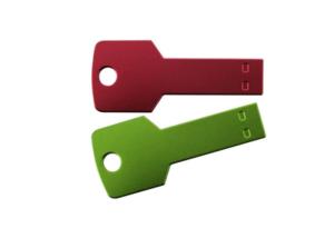 Quality Metal Material Key Shaped USB Flash Drive 1gb ~ 64gb Multicolor For Business Gifts wholesale