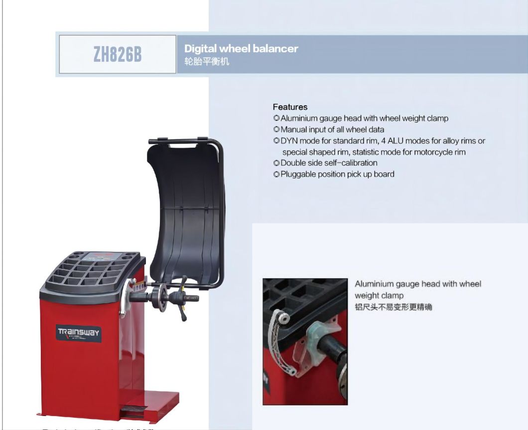 Trainsway Zh826b Wheel Service Wheel Balancing Machine Wheel Balancer