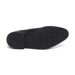 Anti Skid Breathable Navy Mens Leather Casual Boots