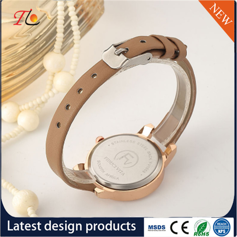 wholesale customization Pu watch alloy case quartz watch fashion watch Colorful leather band Shining diamond ladywatch