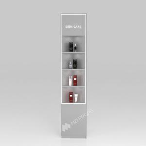 Quality GDR01-BZ-09 Retail Display Column with Grey Over-Oil Board and LED Strip Lights for Fashion Boutiques wholesale