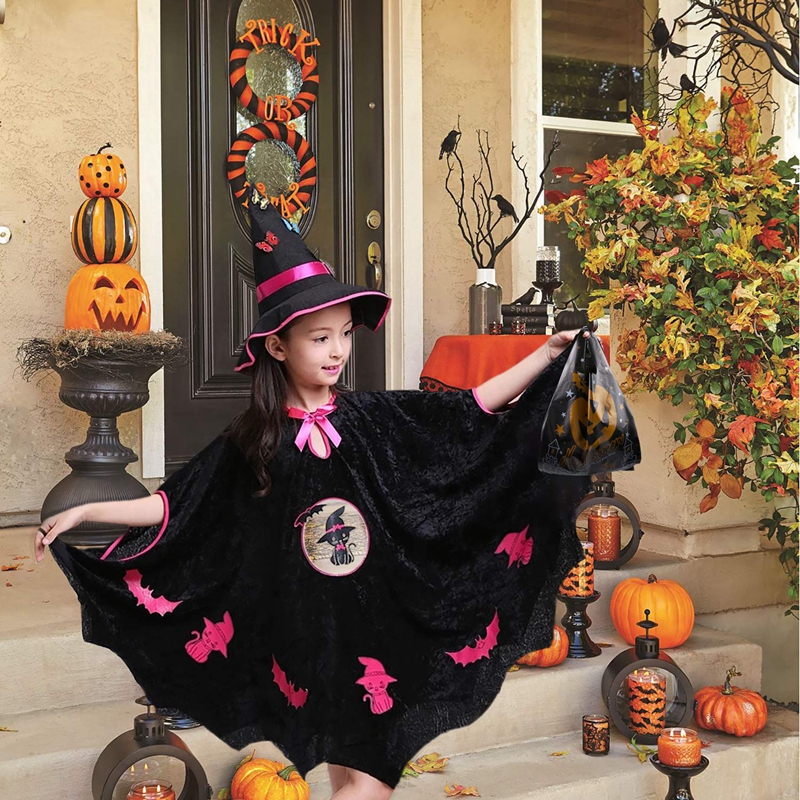 Gravure Printing PE PP Halloween Pumpkin Bags 30 Micron For Candy