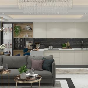 Quality Modular Kitchen Cupboard Set Cabinet Modern Kitchenette With Sink Melamine wholesale