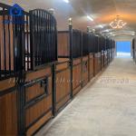 Bamboo Fillin Wood Type Horse Stall Fronts Powder Coated Or Galvanized Surface