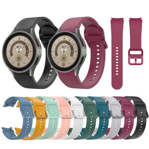 Quality 10 Colors Silicone Watch Band Replacement Strap for 44mm 40mm SamSung GaLaxy Watch 5 wholesale