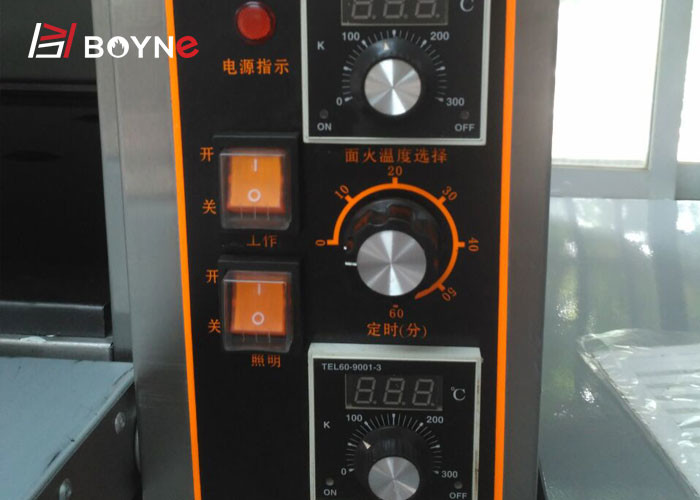 Professional Industrial Two Deck Electric Bread Baking Oven Two Trays Stainless Steel