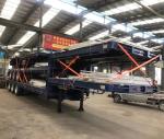 3 Axles 50-80tons Utility Cargo Trailer Tractor Lowbed Trailer Trailer Sidewall