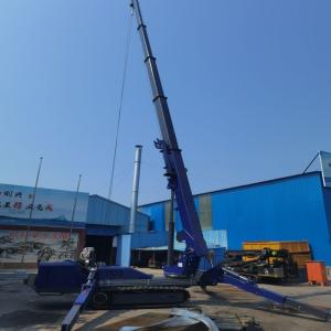 Quality Rubber Crawler Cantilever Electric Crane Hydraulic Telescopic Outrigger Small Cranes for Narrow Space wholesale