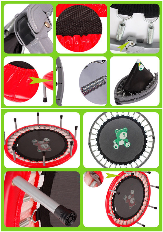 Small Size Home use Round Trampoline Bed for Fun /Gym Circuit Trainer Mini Trampoline