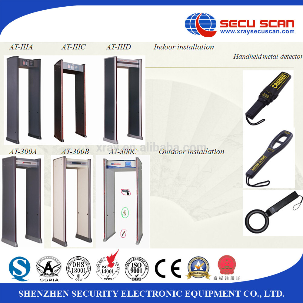 33 Zones Metal Detector Door By Wifi To Connect PC / Airport Door Frame Metal Detector