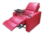 Modern Red Leather Home Theater Seating Electric Recliner Lounge Sofa