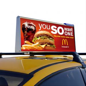 Quality Outdoor Creative LED Display Screen Digital Taxi Top LED Sign wholesale