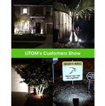 Cold White 12 Leds 3.70volt Solar Led Landscape Spotlights