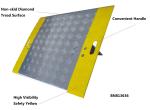 Industrial Loading Dock Bridge Plates , Forklift Dock Plates 36" Wide / Length