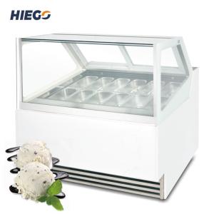 Quality Commercial Ice Cream Display Unit 50-60hz Gelato Dipping Cabinet wholesale