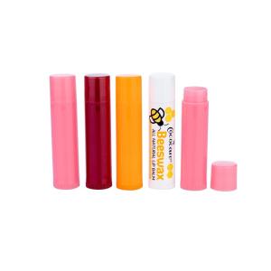 Quality 5g Plastic Lipstick Transparent Tube Packaging Vibrant Pink Lipstick Tube wholesale